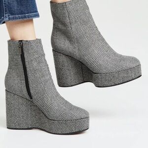 MIX NO 6 Black and Gray Platform Boots